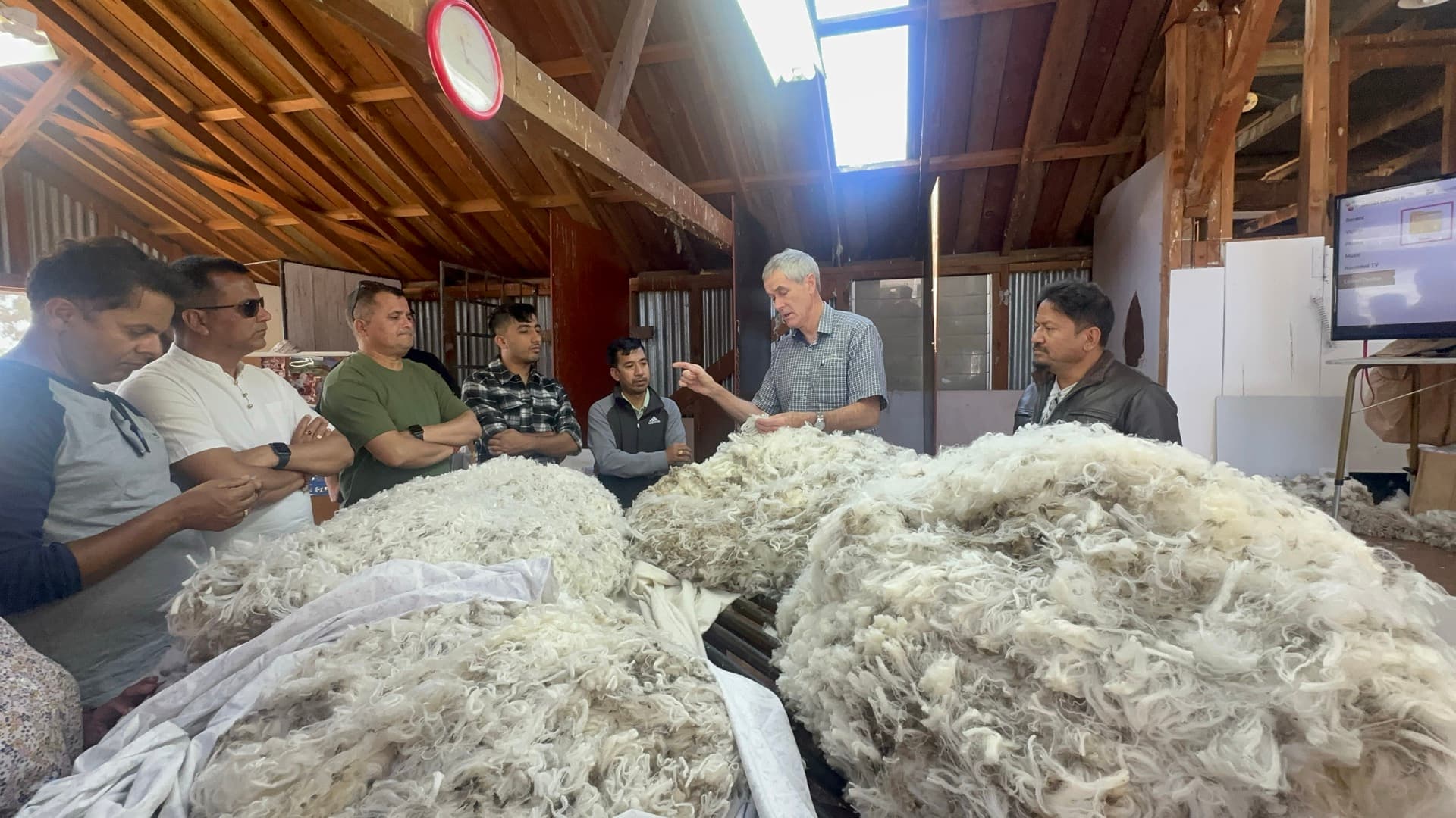 Tal Barahi partners at a New Zealand farm