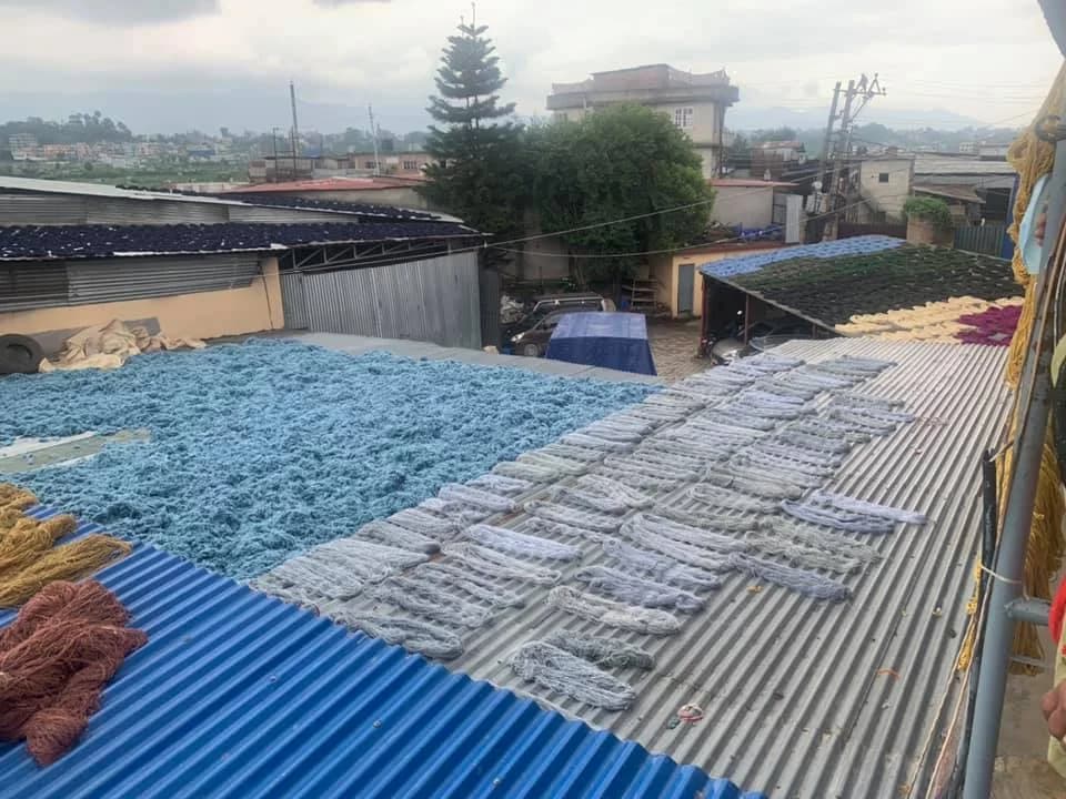 Dyed Wool Drying, Kathmandu